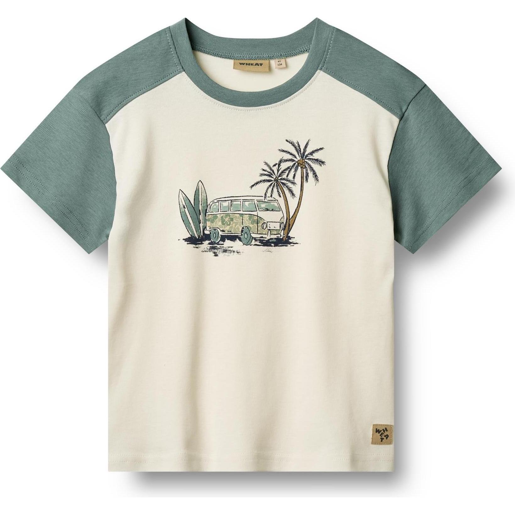 Wheat, Unisex, Shirt, Kid's T-Shirt S/S Hector, Beige, (116)