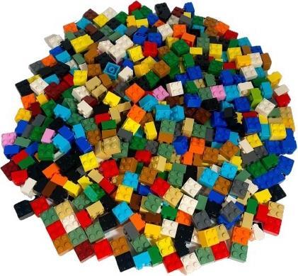 Produktbild LEGO 2x2 Steine bunt- 250 Stück - Colorful bricks 3003 (3003, LEGO Zubehör)