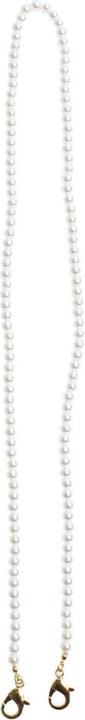 Actual product image Neqi Face Mask Chain White Pearls