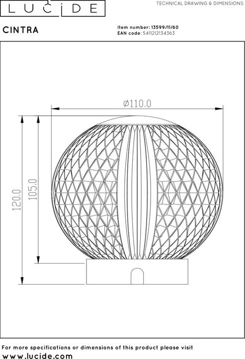 Produktbild Lucide Cintra (123 lm)