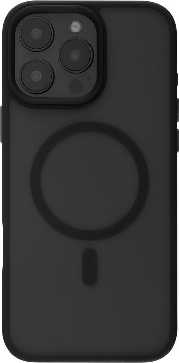 FoneKit MagSafe Compatible Soft Touch Case, iPhone 16 Pro, black/gray (Apple iPhone 16 Pro)