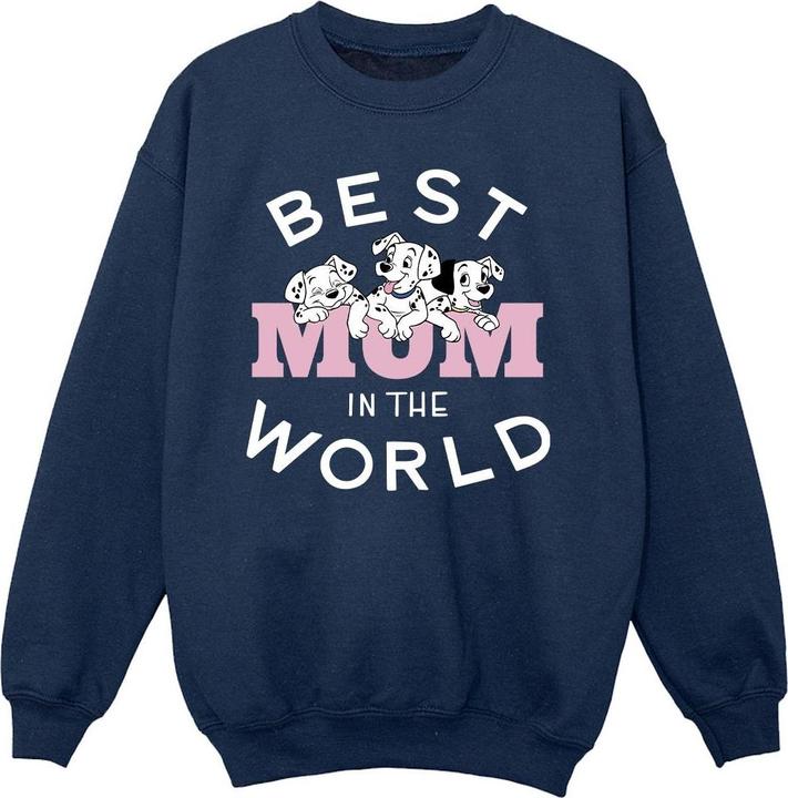 Produktbild Disney 101 Dalmatians Best Mum In The World Sweatshirt Mädchen (152, 158)