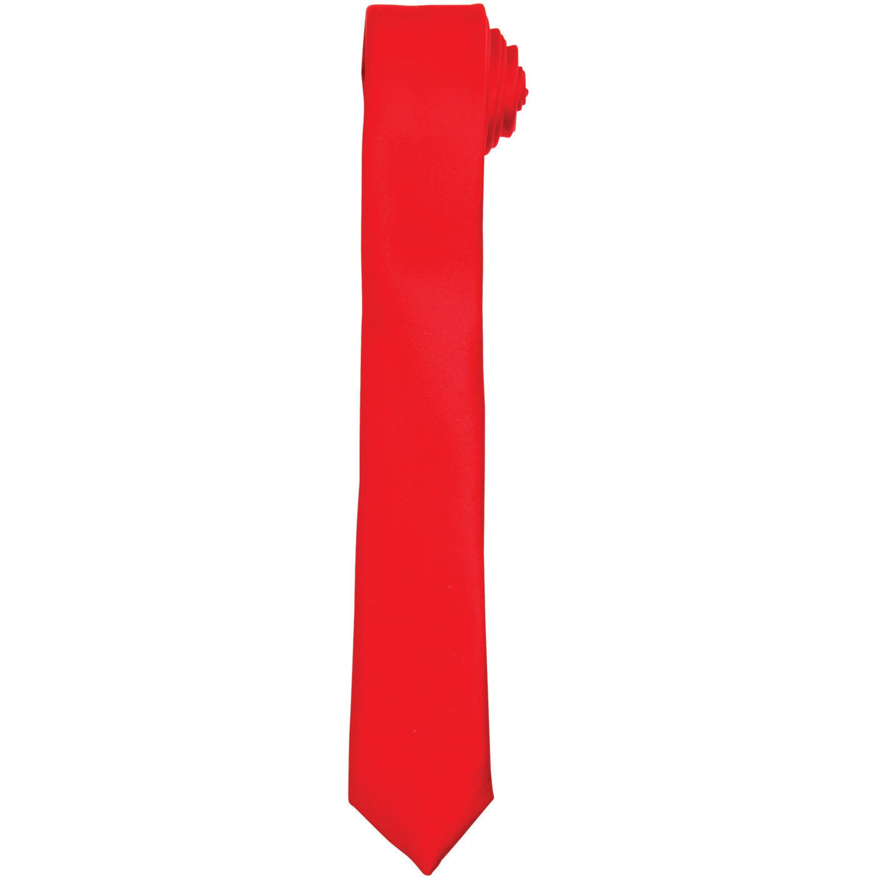 Premier, Krawatte + Fliege, Schmale Krawatte, Rot