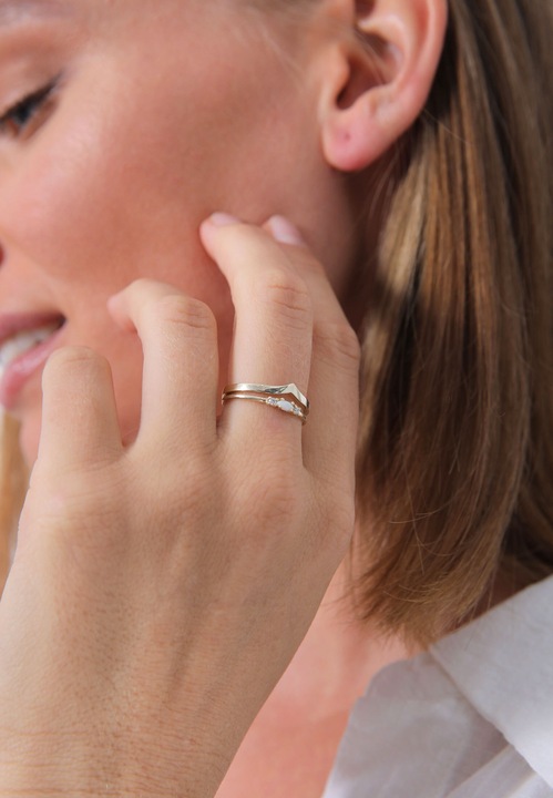 Actual product image Elli Opal, ring set (50, 925 Silver)