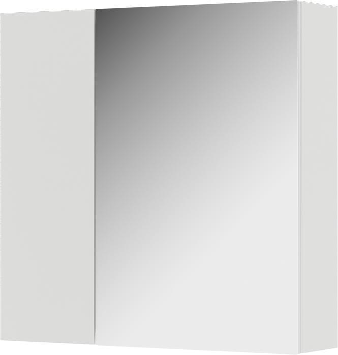 Vicco Badspiegelschrank Leopold, Weiss, 60 x 59.2 cm Mit Regalböden und 1 Spiegeltür