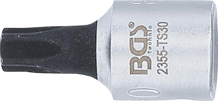 Actual product image BGS Bit Socket 6.3 mm (1/4") Drive T-Star tamperproof (for Torx) TS30 (Inner square)