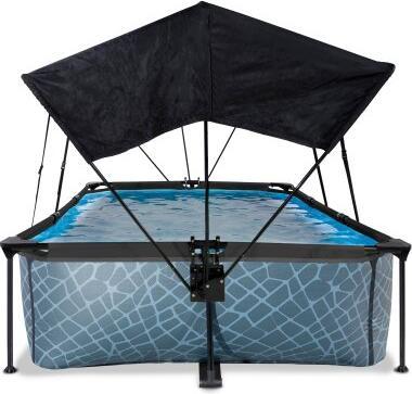Actual product image Exit Rectangular frame pool 300x200x65 cm with sunshade and filter pump (300 x 230 x 65 cm)