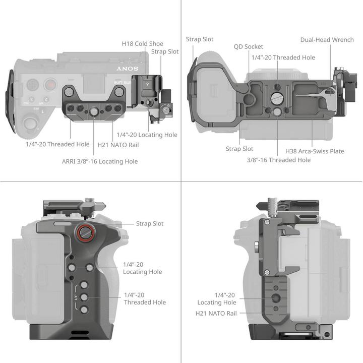 Produktbild SmallRig HawkLock Quick Release Advanced Cage Kit (Cage Zubehör, Cage)