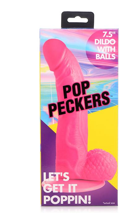 Produktbild Pop Peckers Poppin Dildo 19 cm - Pink