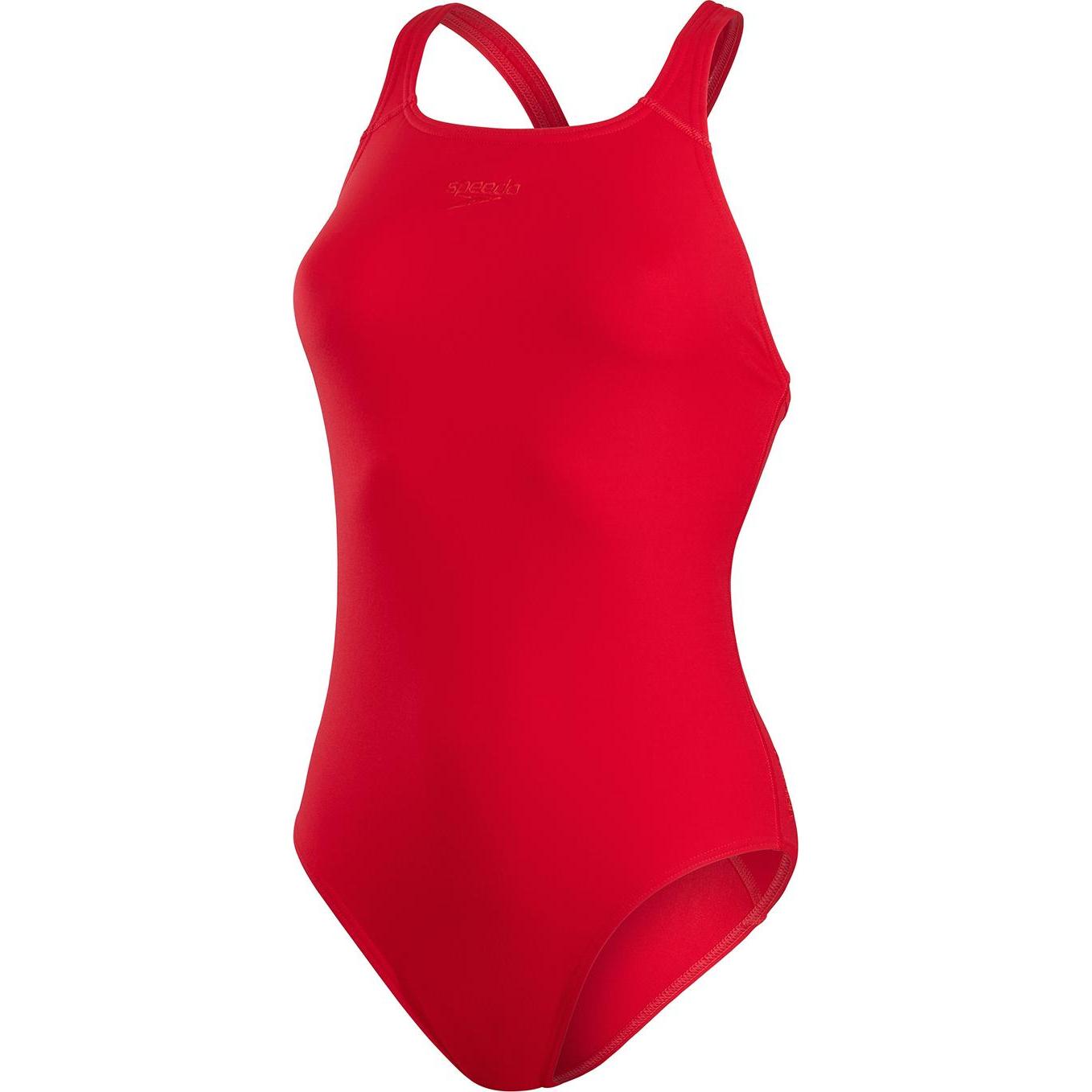Speedo, Damen, Badeanzug, Eco Endurance+ Medalist, Rot, (W34/L38)