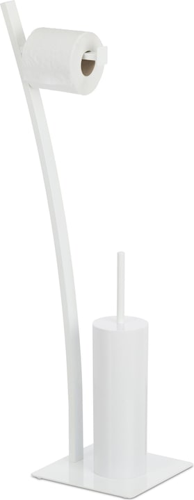 Immagine prodotto Relaxdays Set di Accessori per WC, Piantana con Portarotolo