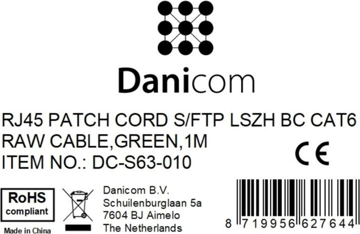 Produktbild Dsit CAT 6 Netzwerkkabel LSOH (CAT6, 1 m)