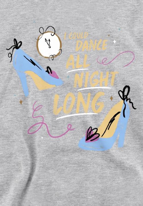 Produktbild Cinderella I Could Dance All Night Long Kapuzenpullover meliert (128)