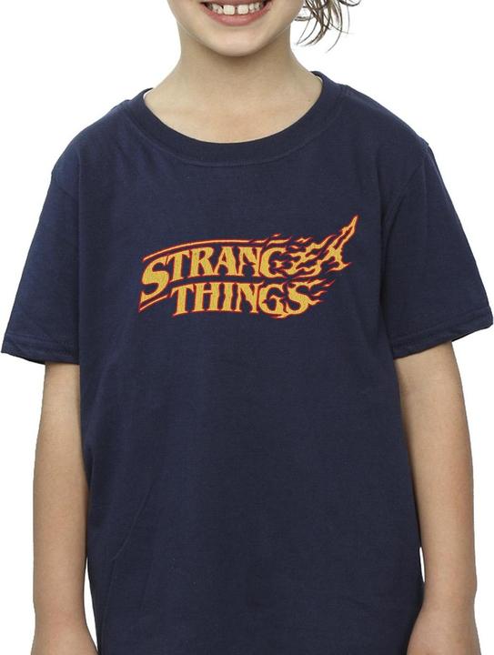 Produktbild Netflix Stranger Things Logo Breaking TShirt Mädchen (128)