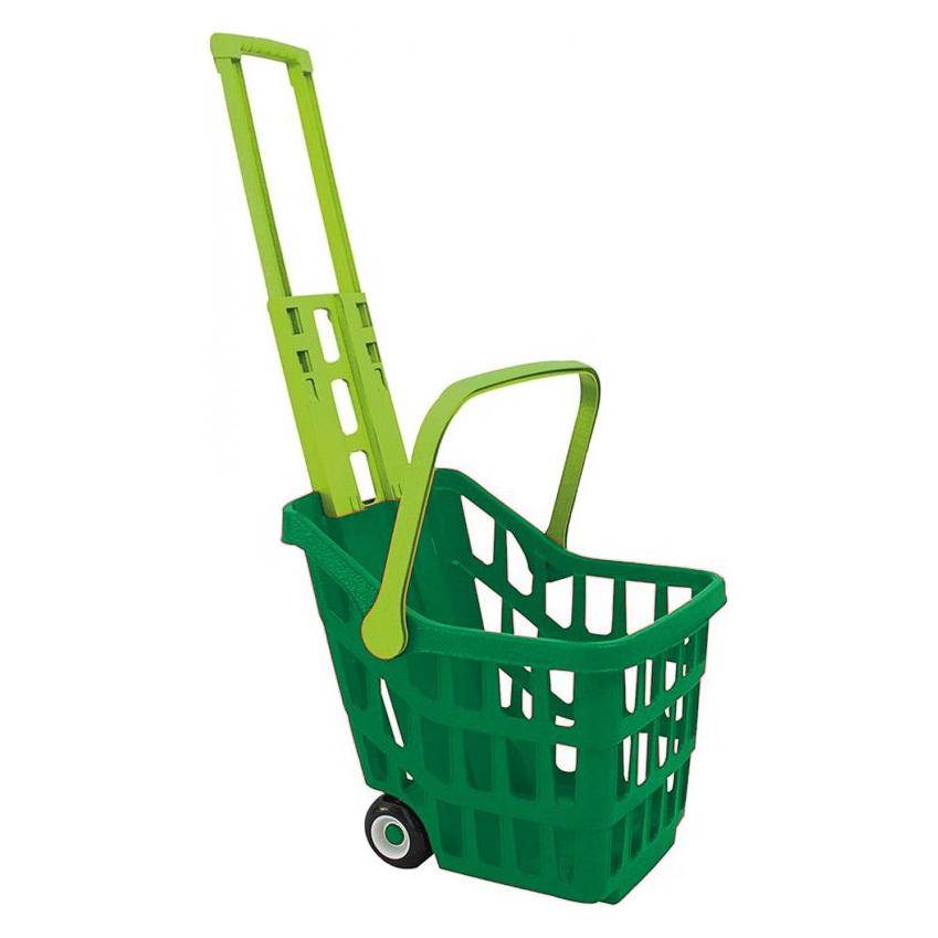 Adriatic, Speelwinkel accessoires, Plastic Kinderboodschappenwagentje Groen