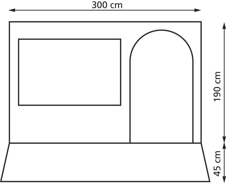 Produktbild Eurotrail Narvik 300 - Markisenzelt für Fiamma/Omnistore (8.40 kg)