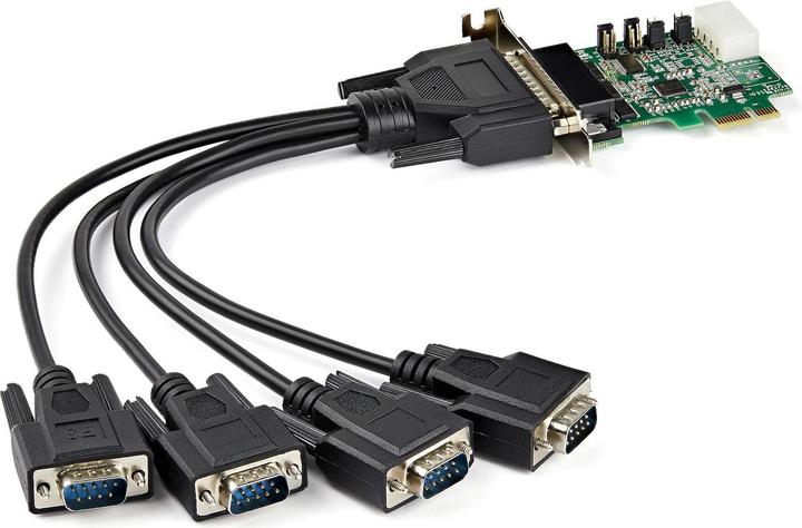 StarTech .com 4 Port PCI Express RS232 Serial Adapter Card