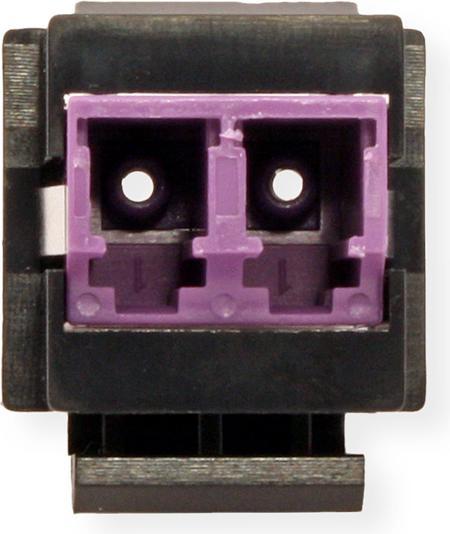 Actual product image Secomp ROLINE FO Keystone Jack, OM4, LC, M-M, Duplex (Keystone module)
