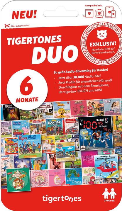 Actual product image Tigermedia tigertones - Ticket 6 months Swiss-Edition (German)