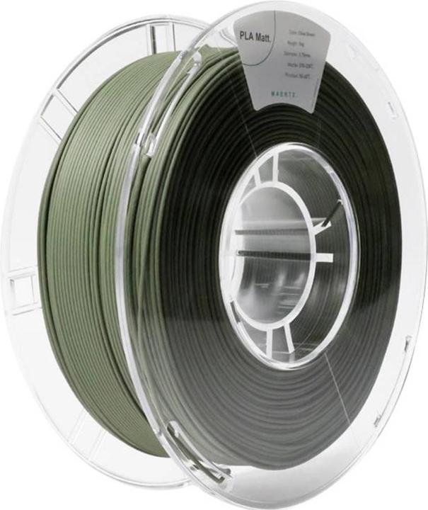 Image du produit Maertz PLA Mat Vert olive 1,75 mm 1.000 g (PLA, 1.75 mm, 1000 g)