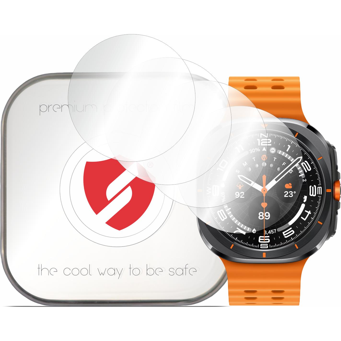 Smart Protection - Premium Classic (4 pack) - Samsung Galaxy Watch Ultra 47mm - Clear, Smartwatch Zubehör, Transparent