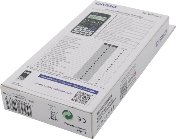 Produktbild Casio Fx-991de X (Solarzellen, Batterien)