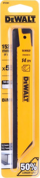 Actual product image DeWalt Sabre saw blade