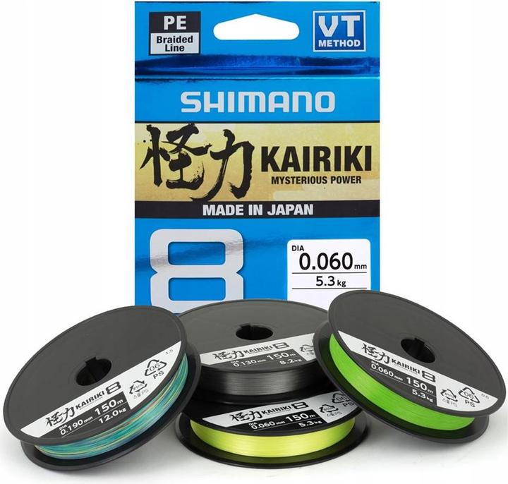 Immagine prodotto Shimano Kairiki 8 Mantis Green (8.20 kg, 13 mm)
