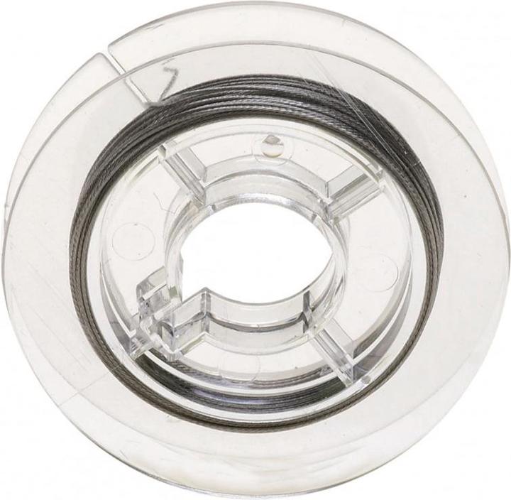 hobbytime Edelstahldraht silberf. 0,38mm nylonbeschichtet 5m (5 m)