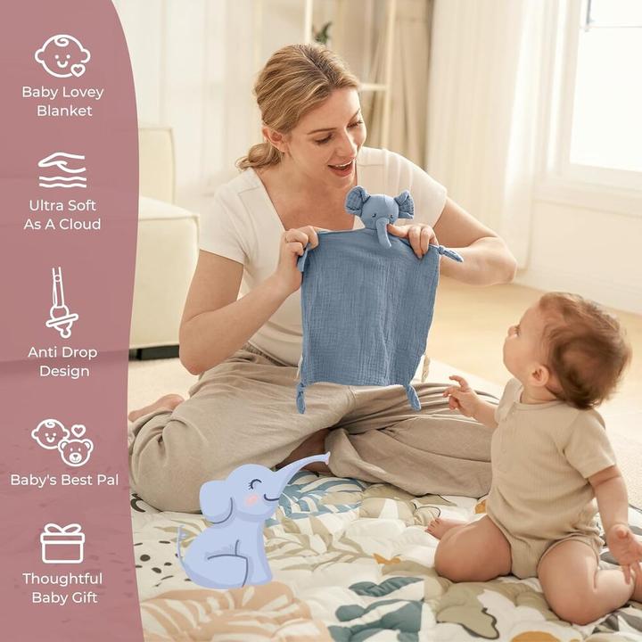 Image du produit Momcozy Elefant Schmusetuch BLU