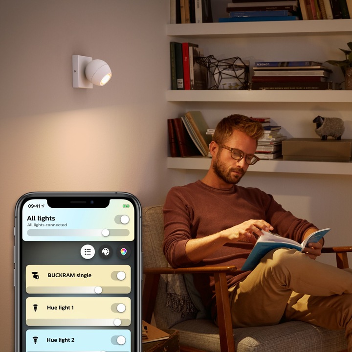 Actual product image Philips Hue Buckram Basic BT (350 lm, GU10)