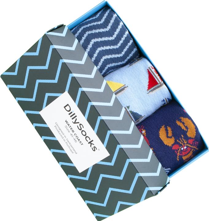 Immagine prodotto DillySocks Water Coast (confezione da 3)