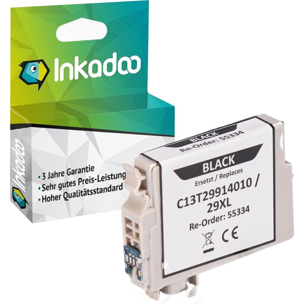 Thumbnail - Inkadoo, Druckerpatrone, Druckerpatronen kompatibel zu Epson C13T29914010 / 29XL Tintenpatrone, schwarz Schwarz (BK)