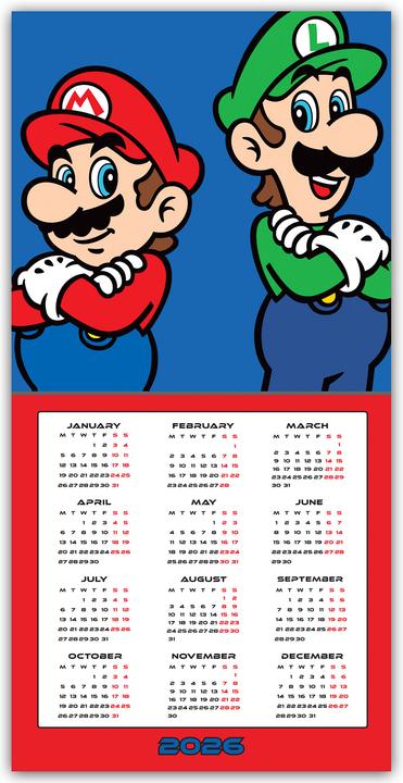 Produktbild Nintendo - Super Mario 2026 - Wandkalender (Spezial)