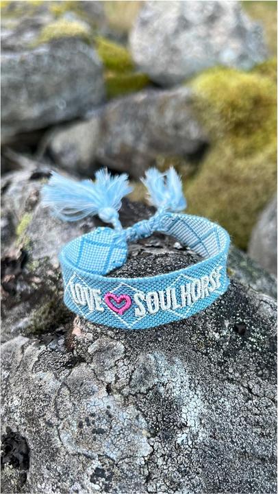 Immagine prodotto Soulhorse Bracciale in tessuto Love (24 cm, Tessuto)