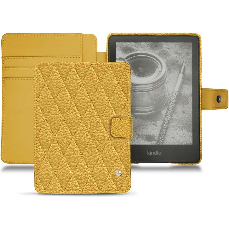 Noreve Lederschutzhülle Wallet (Kindle Paperwhite), eReader Zubehör, Orange