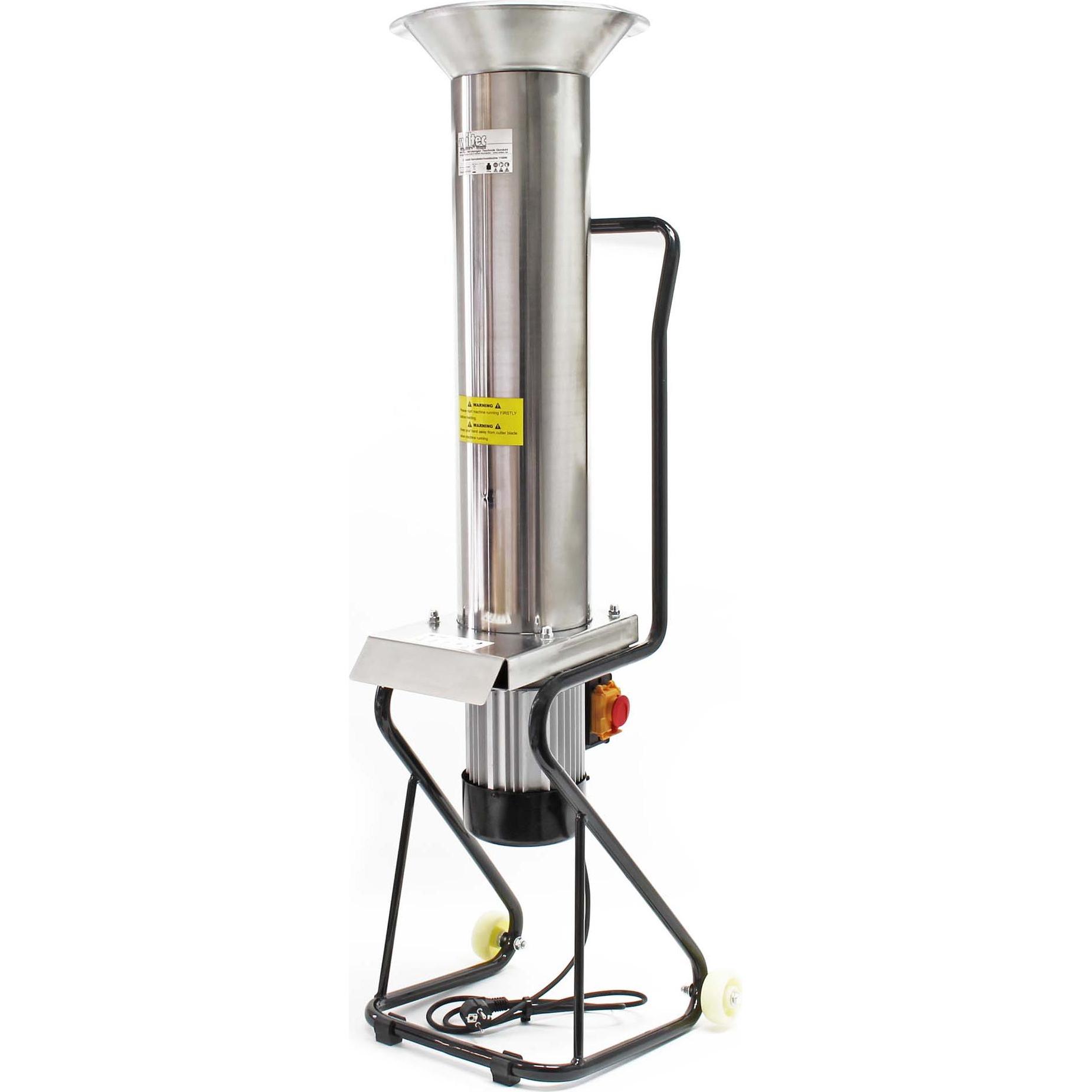 Thumbnail - Wiltec Obsthäcksler 1100W 1,5PS 2800U/min 1000kg/h Edelstahl Obstmühle Kernobst, Entsafter, Blau