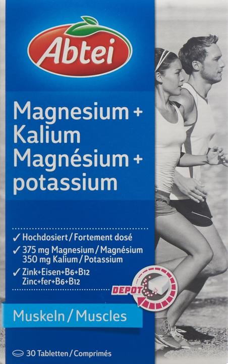 Actual product image Abtei Magnesium + Potassium (30 Piece, Pills, 85 g)