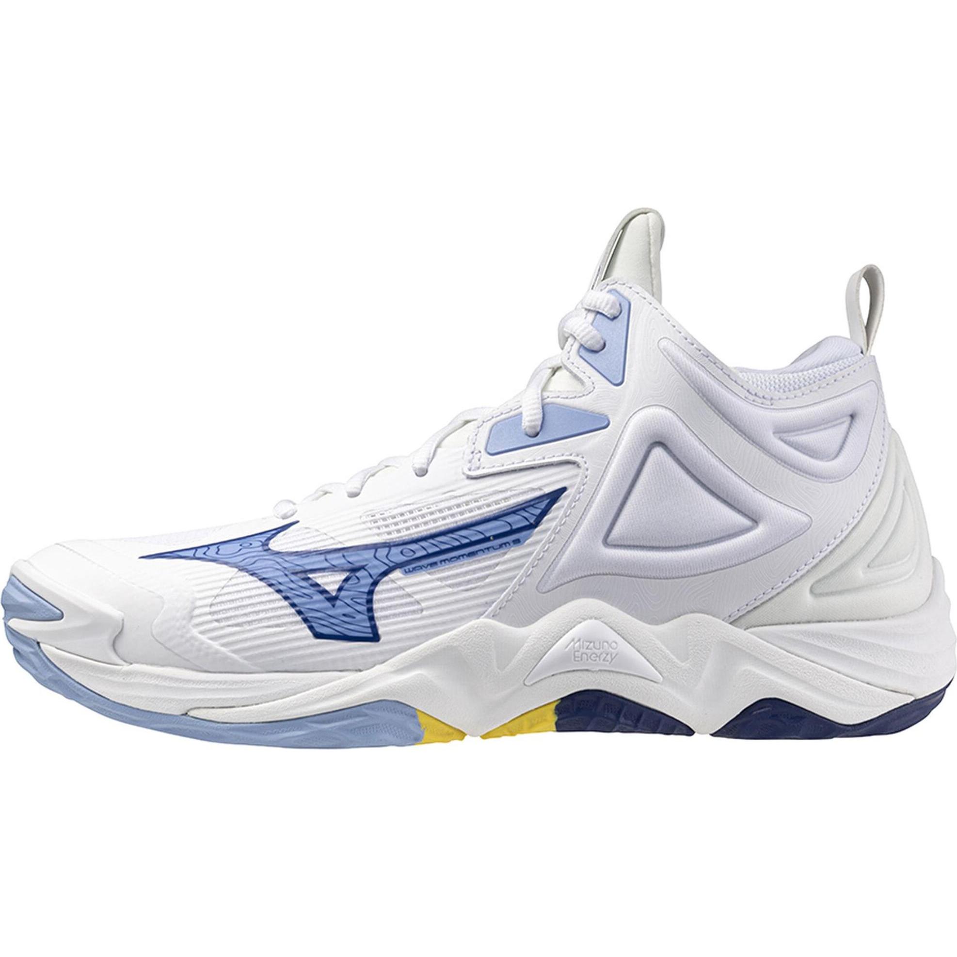 Mizuno, Unisex, Hallenschuhe, Wave Momentum 3 Mid (42), Weiss