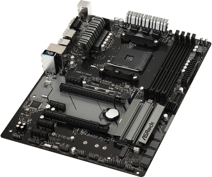 Produktbild AsRock B450 Pro4 (AM4, AMD B450, ATX)