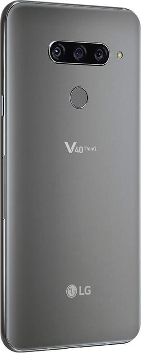 Produktbild LG V40 ThinQ (128 GB, Platinum Grey, 6.40", Dual SIM, 4G)