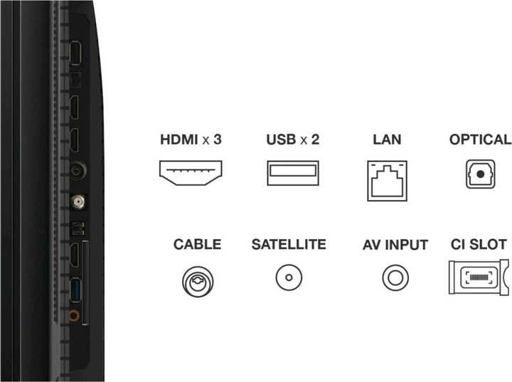 Actual product image TCL 50T7B (50", QLED, 4K, 2024)