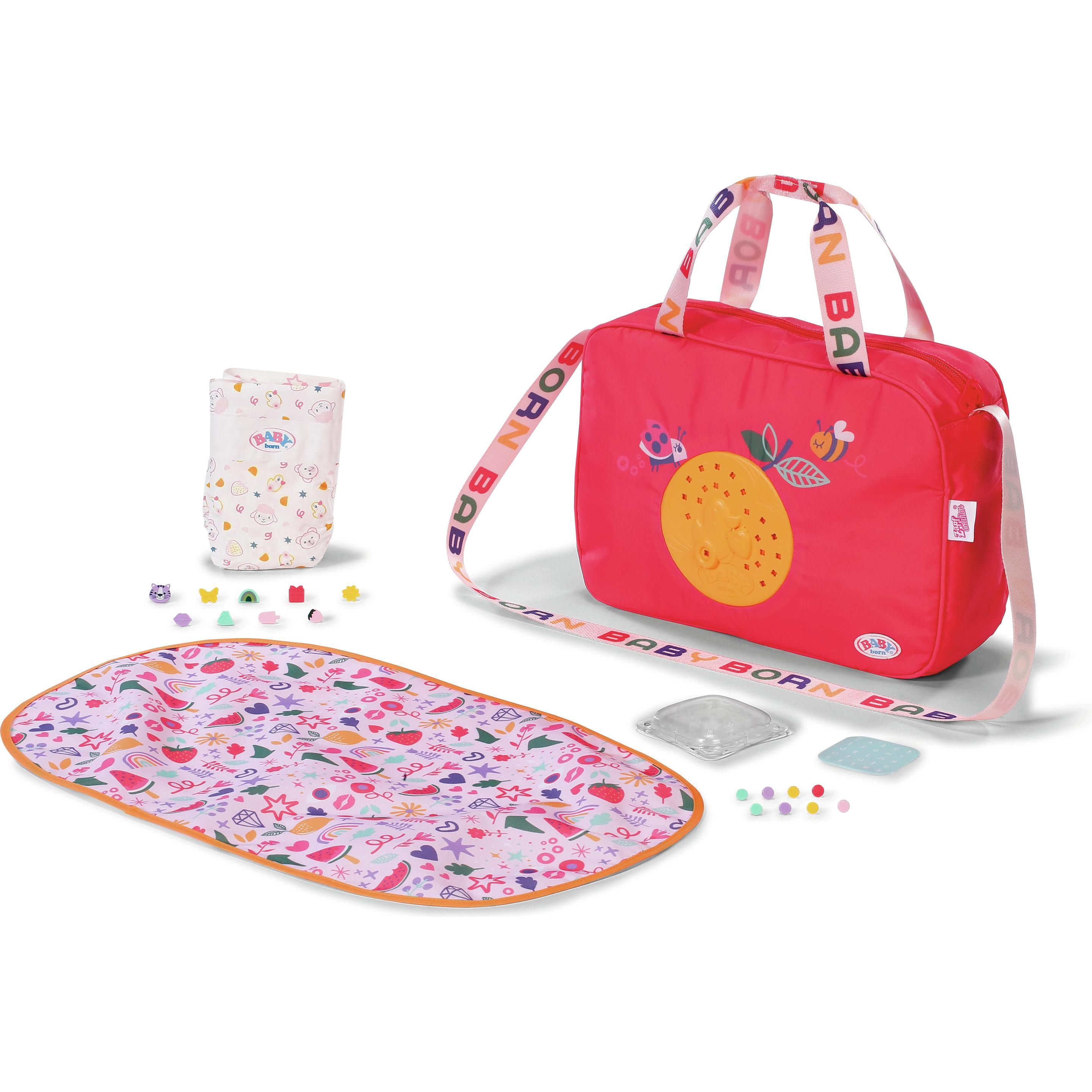 Zapf Creation Zapf BABY born Changing Bag Pinplay Puppenwindeltasche