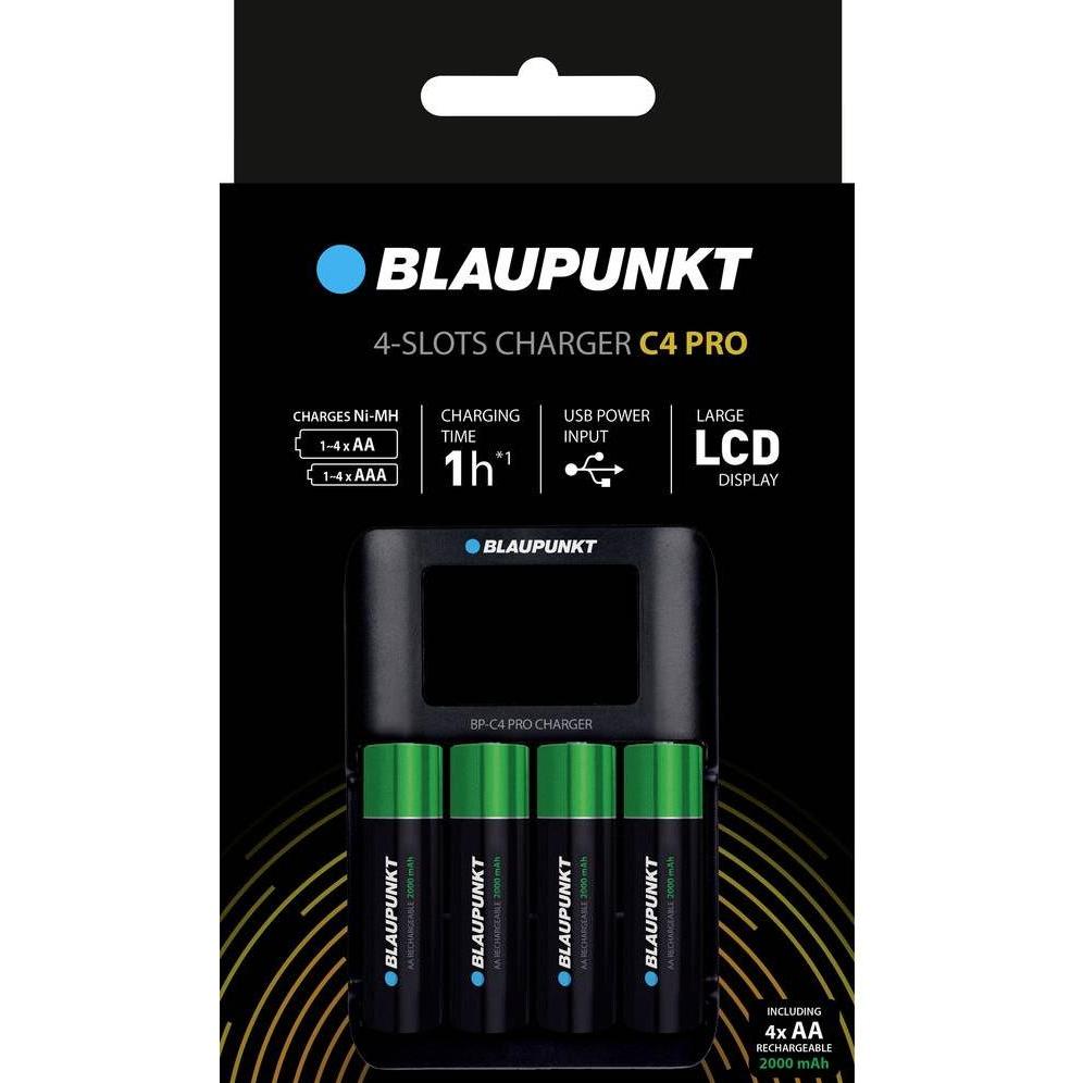 Blaupunkt Advanced LCD Charger C4 PRO (Ladegerät ohne Akku), Akku Ladegerät