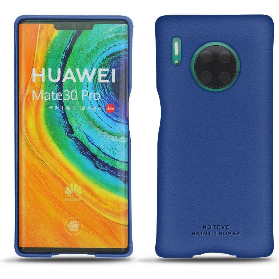 Noreve Lederschutzhülle (Huawei Mate 30 Pro), Smartphone Hülle, Blau