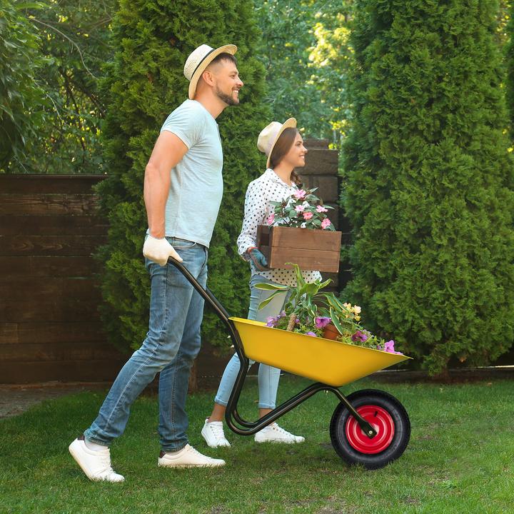 Image du produit Relaxdays Roue de rechange brouette, caoutchouc