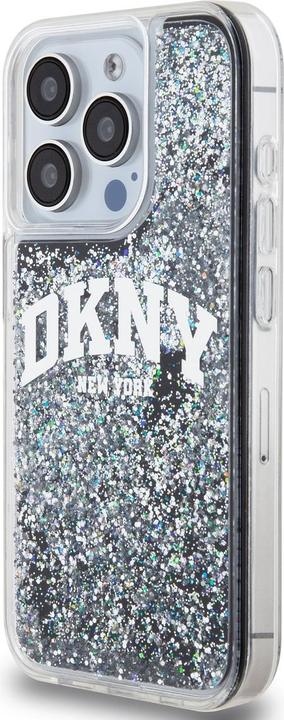 Actual product image DKNY DKHCP15LLBNAEK iPhone 15 Pro 6.1" czarny/black hardcase Liquid Glitter Big Logo (Apple iPhone 15 Pro)
