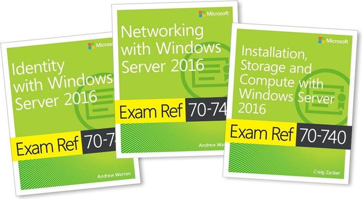Produktbild Microsoft MCSA Windows Server 2016 Exam Ref 3-Pack (Englisch, Andrew Zacker Warren, 2017)