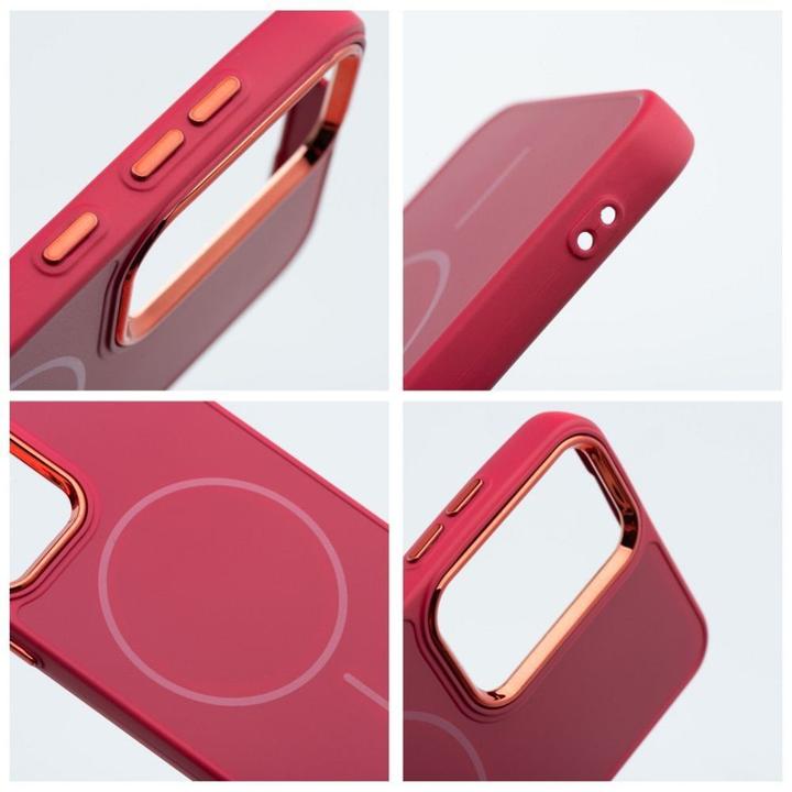 Produktbild 4Kom Back panel cover OEM FRAME MAG COVER Case compatible with MagSafe for SAMSUNG S25 ULTRA magenta (Samsung Galaxy S25 Ultra)