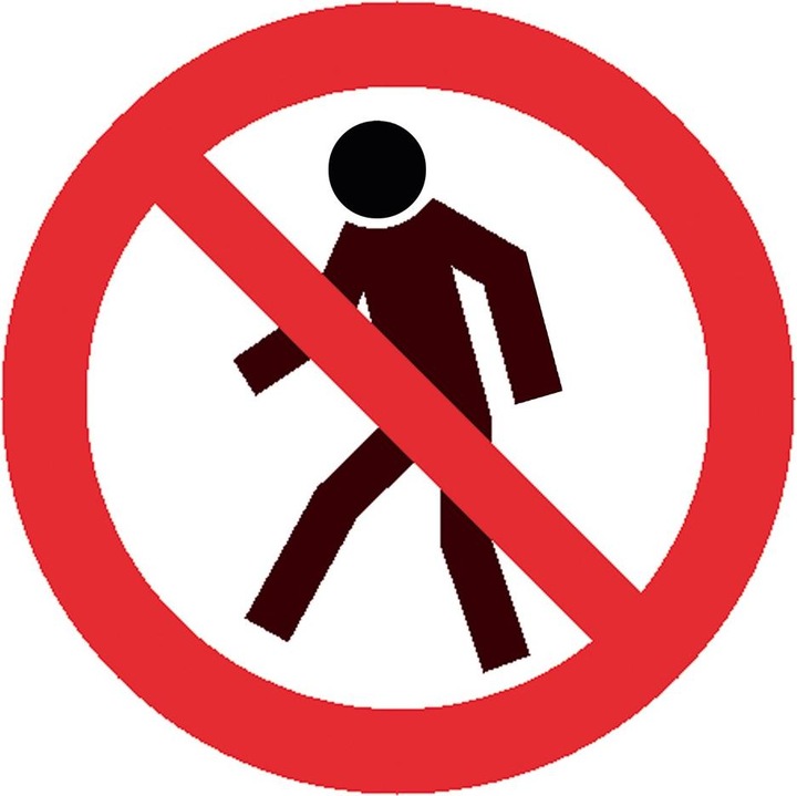Image du produit Moravia Warnaufsteller Fussgänger verboten